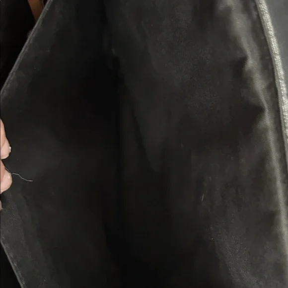 EUC Fossil Gray and Tan Messenger Bag holds laptop. - Picture 12 of 16